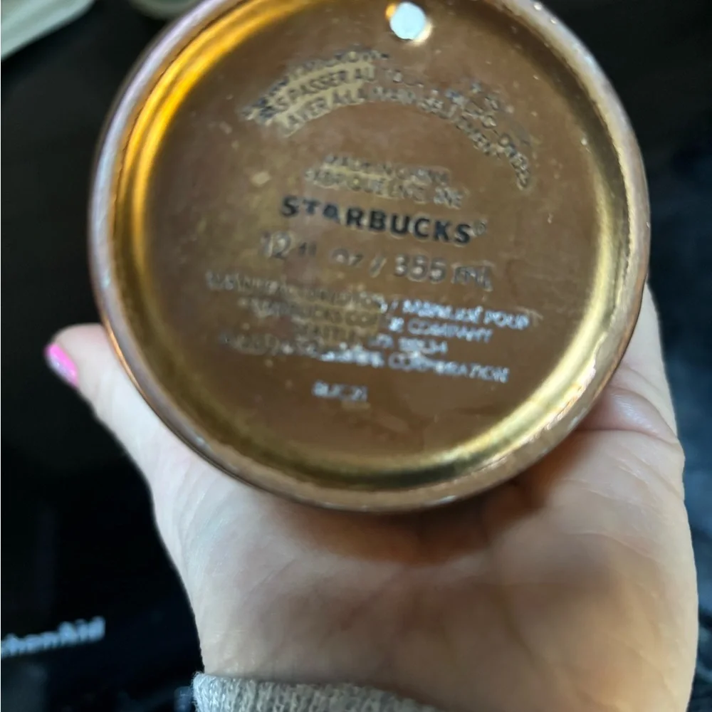 2022 STARBUCKS Spring Ceramic Gold Copper Siren Mermaid Tumbler Mug Cup 12oz